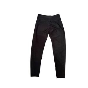 Lola gets active stash tight sz large black high rise pants w/pockets textured s